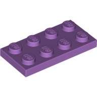 Lego destička 2x4, levandulová střední (4619516)